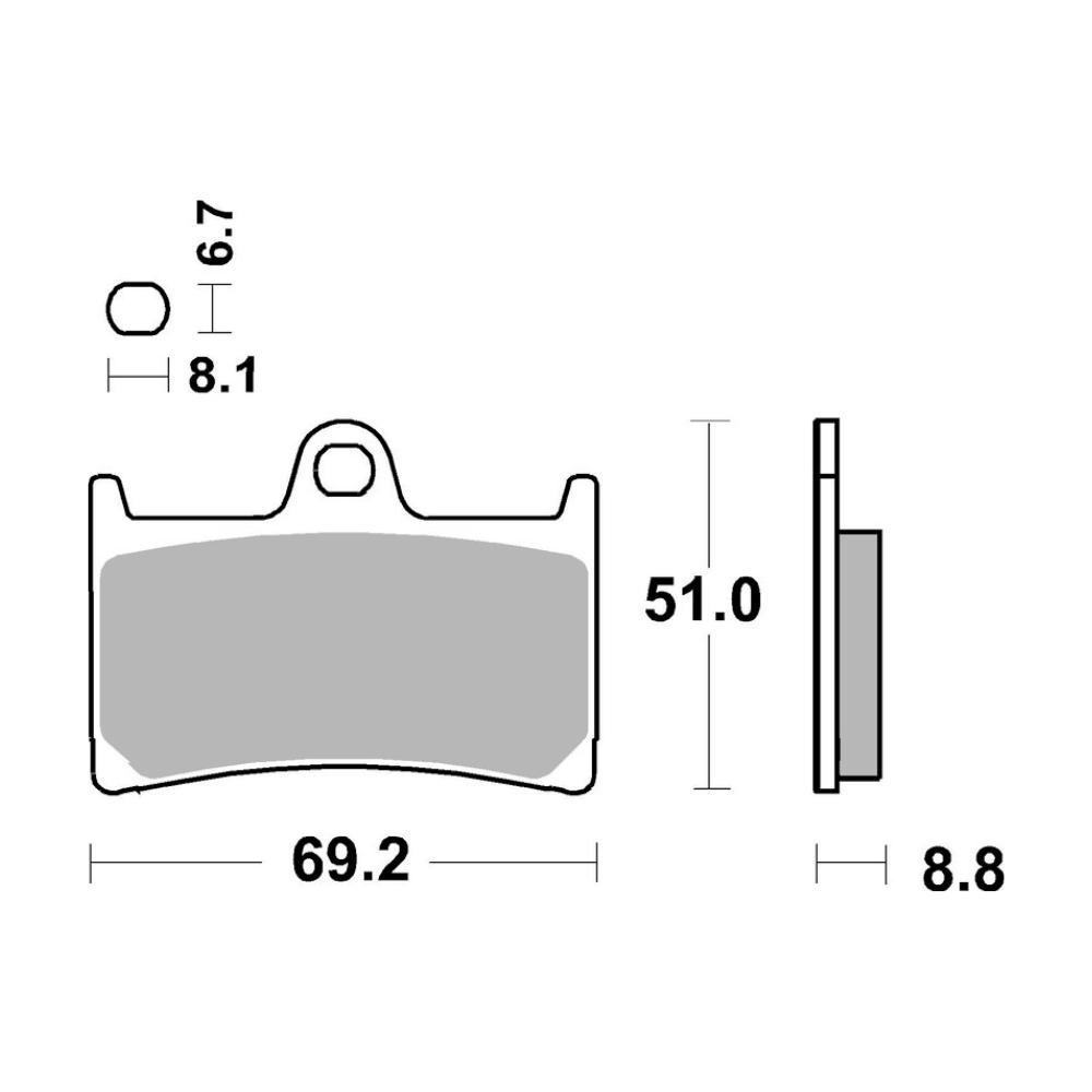 Plaquettes de frein avant Brembo 07YA23SA